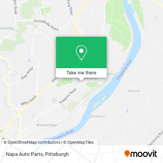 Napa Auto Parts map