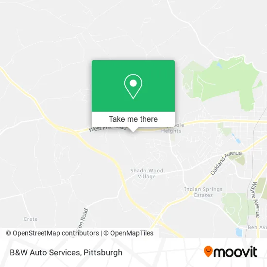B&W Auto Services map
