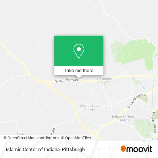 Islamic Center of Indiana map