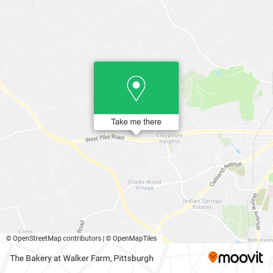 Mapa de The Bakery at Walker Farm