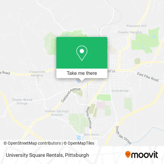 University Square Rentals map