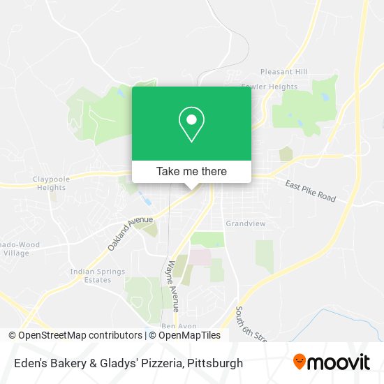 Mapa de Eden's Bakery & Gladys' Pizzeria