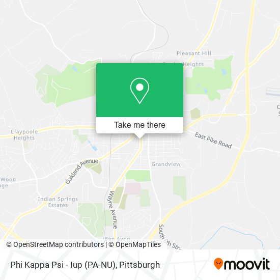 Phi Kappa Psi - Iup (PA-NU) map