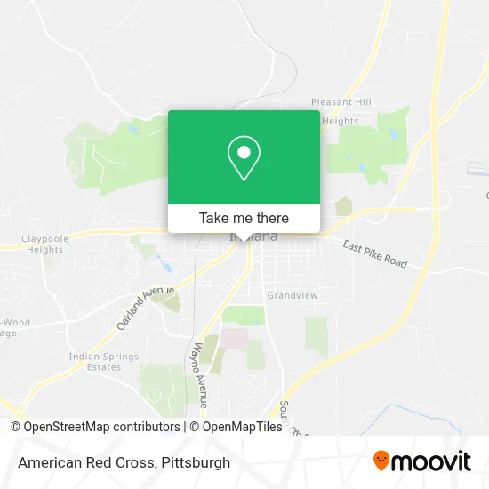 American Red Cross map