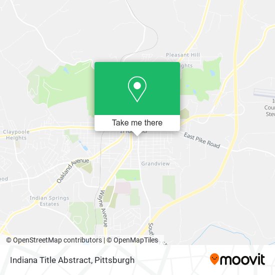 Indiana Title Abstract map
