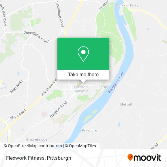 Mapa de Flexwork Fitness