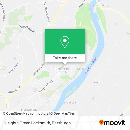 Heights Green Locksmith map