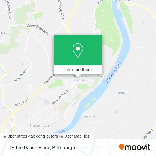 TDP the Dance Place map
