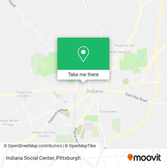 Mapa de Indiana Social Center