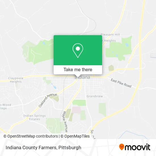 Indiana County Farmers map