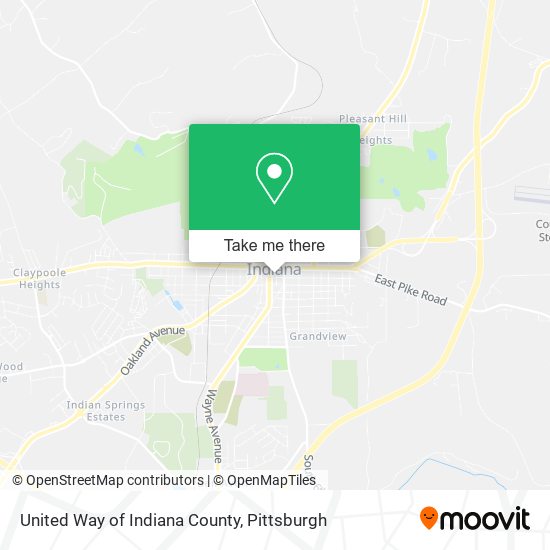 Mapa de United Way of Indiana County