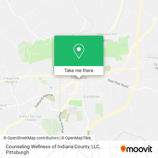 Mapa de Counseling Wellness of Indiana County, LLC
