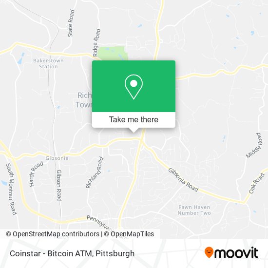 Mapa de Coinstar - Bitcoin ATM