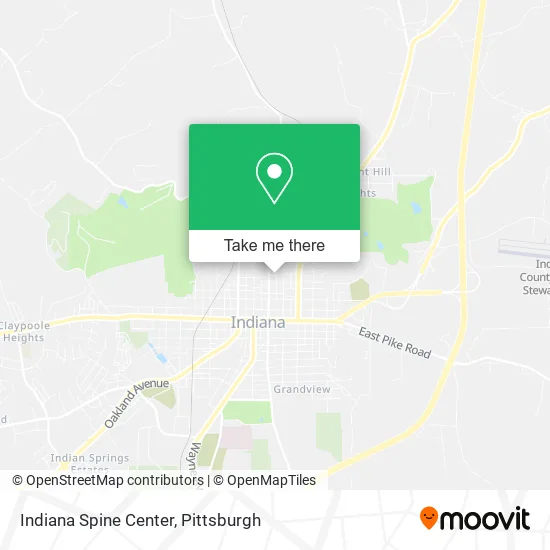 Indiana Spine Center map
