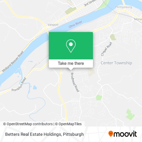 Betters Real Estate Holdings map