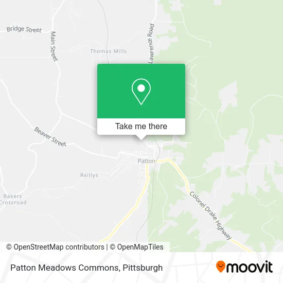 Patton Meadows Commons map