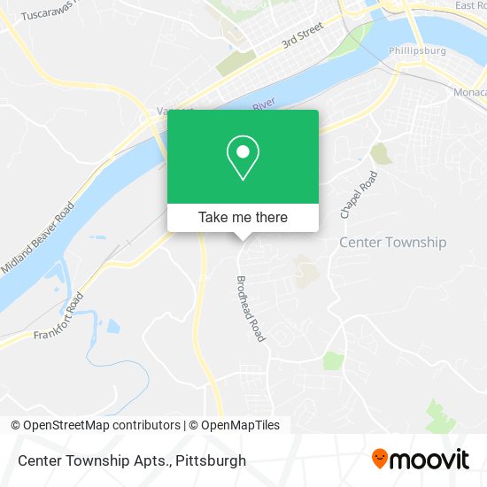 Mapa de Center Township Apts.