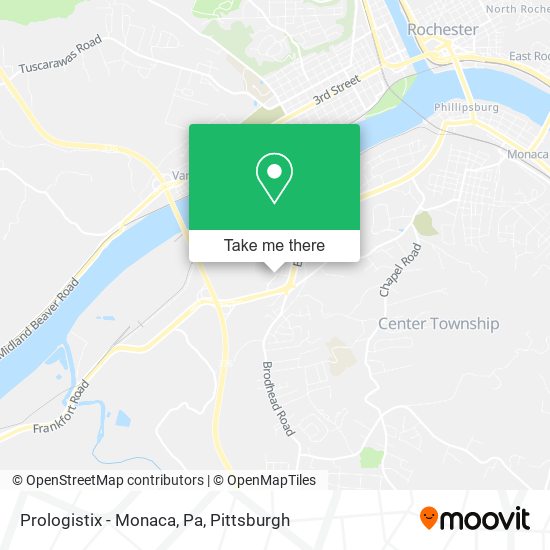 Mapa de Prologistix - Monaca, Pa