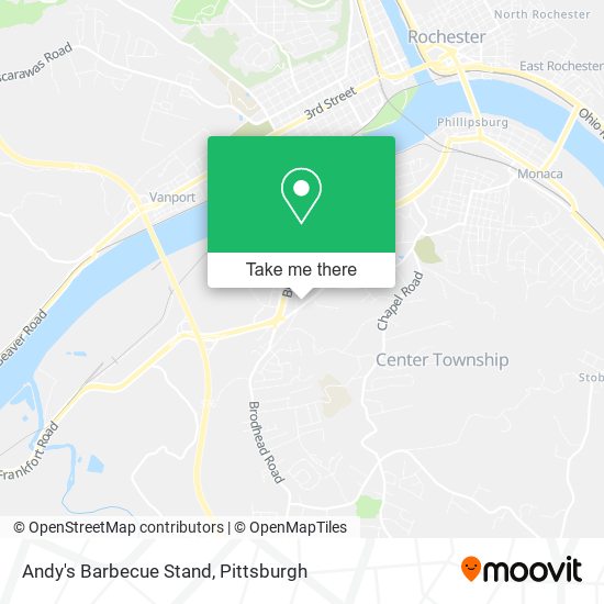 Andy's Barbecue Stand map