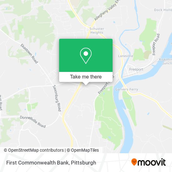 First Commonwealth Bank map