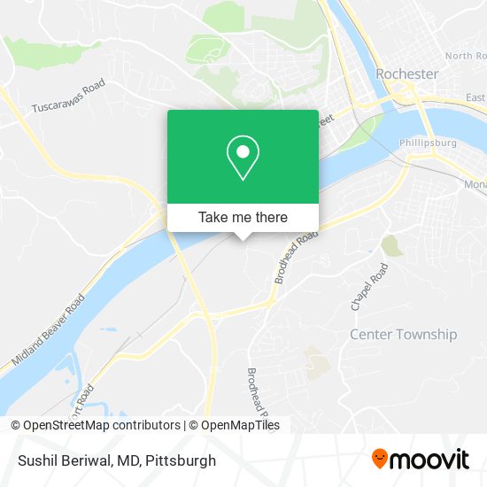 Sushil Beriwal, MD map
