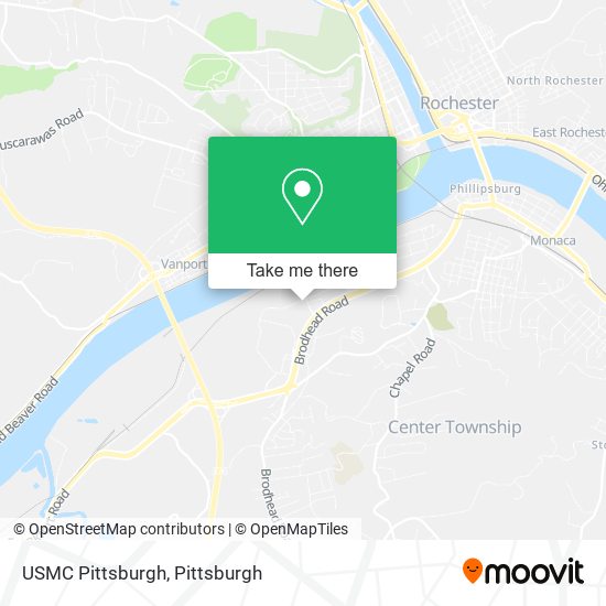 USMC Pittsburgh map