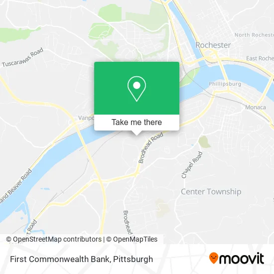 First Commonwealth Bank map