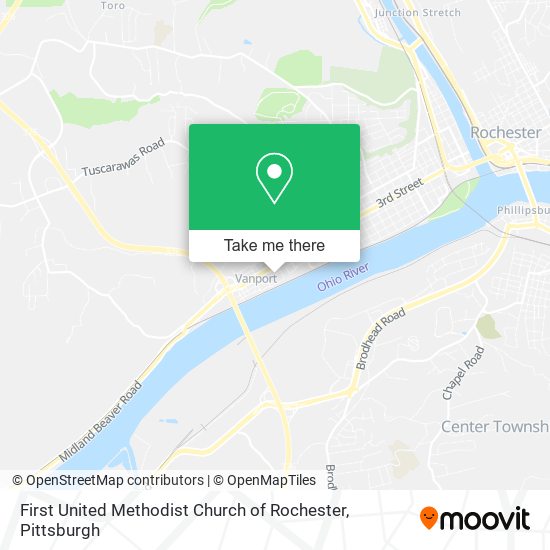 Mapa de First United Methodist Church of Rochester