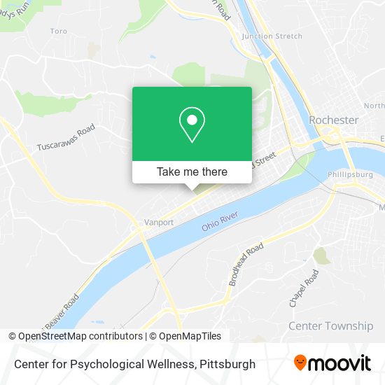 Center for Psychological Wellness map