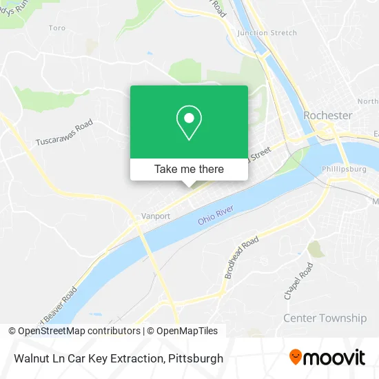 Walnut Ln Car Key Extraction map
