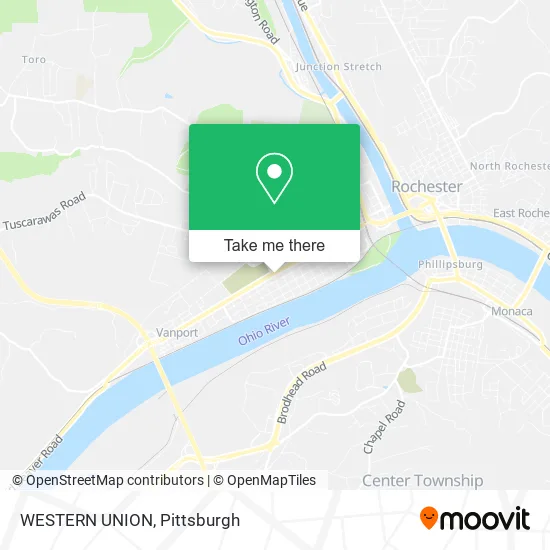 WESTERN UNION map