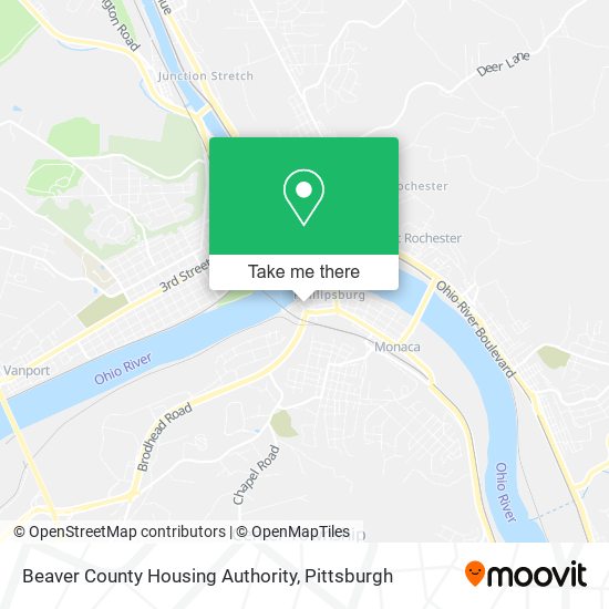 Mapa de Beaver County Housing Authority
