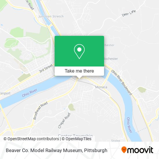 Mapa de Beaver Co. Model Railway Museum