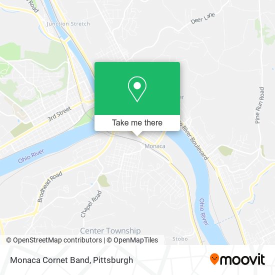 Monaca Cornet Band map