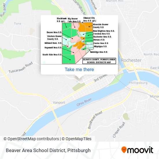 Beaver Area School District map