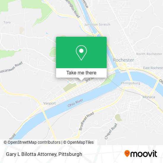 Gary L Bilotta Attorney map