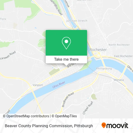 Beaver County Planning Commission map