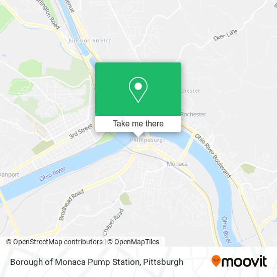Borough of Monaca Pump Station map