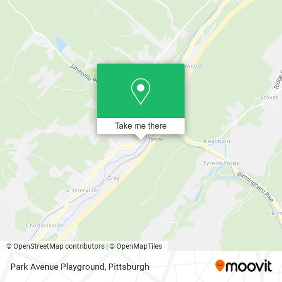 Park Avenue Playground map