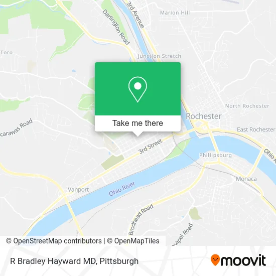 R Bradley Hayward MD map