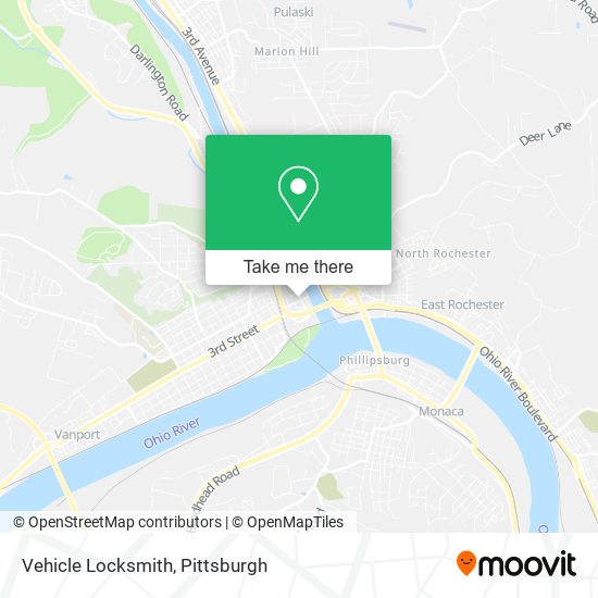 Mapa de Vehicle Locksmith