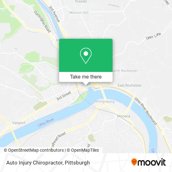 Auto Injury Chiropractor map