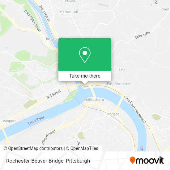 Rochester-Beaver Bridge map