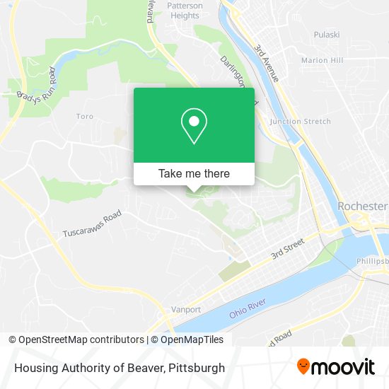 Housing Authority of Beaver map