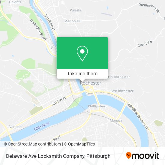 Delaware Ave Locksmith Company map