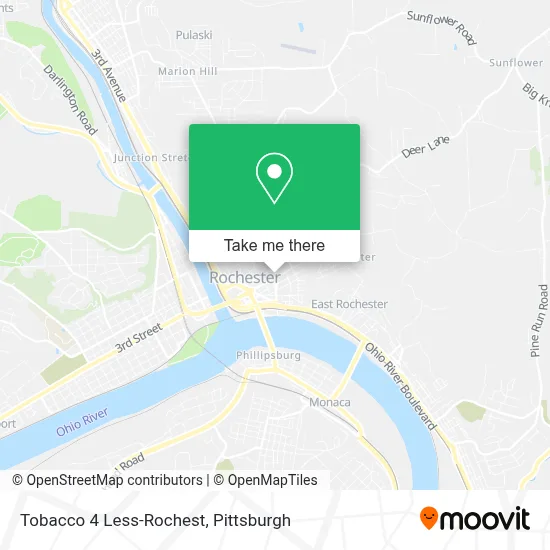 Tobacco 4 Less-Rochest map