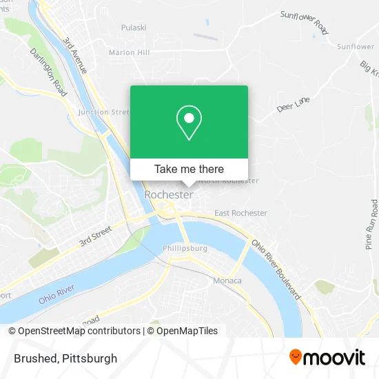 Brushed map