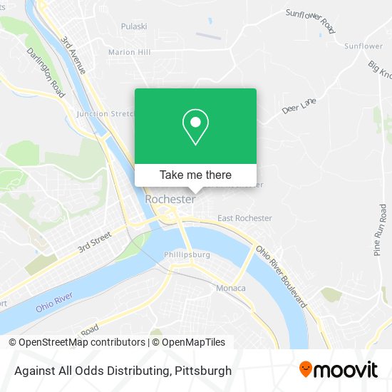 Against All Odds Distributing map