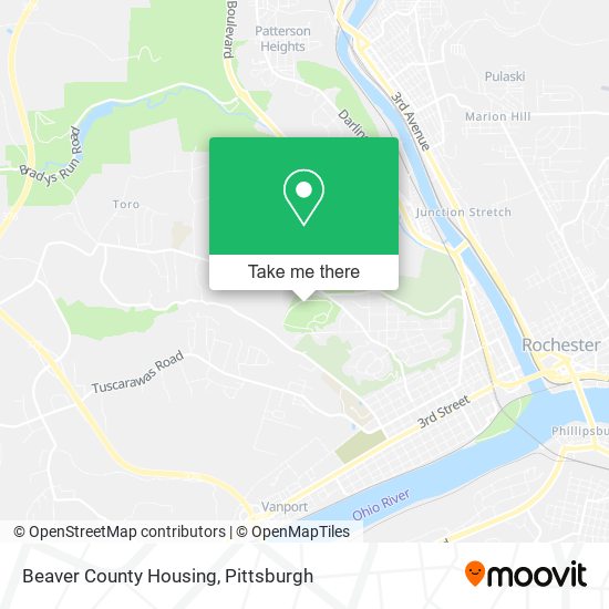 Mapa de Beaver County Housing