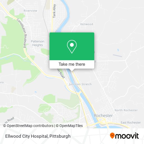 Mapa de Ellwood City Hospital